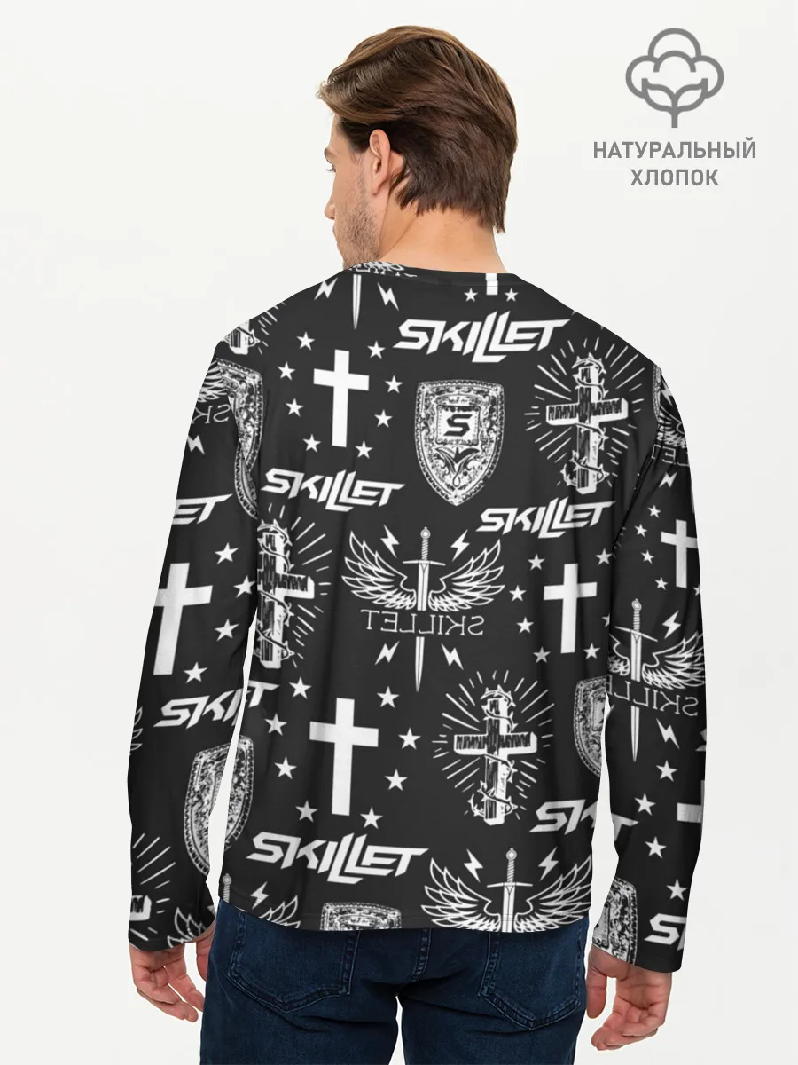 Мужской лонгслив базовый / SKILLET