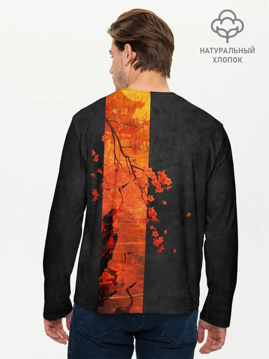 Мужской лонгслив базовый / ЦАПЛЯ