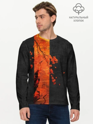 Мужской лонгслив базовый / ЦАПЛЯ