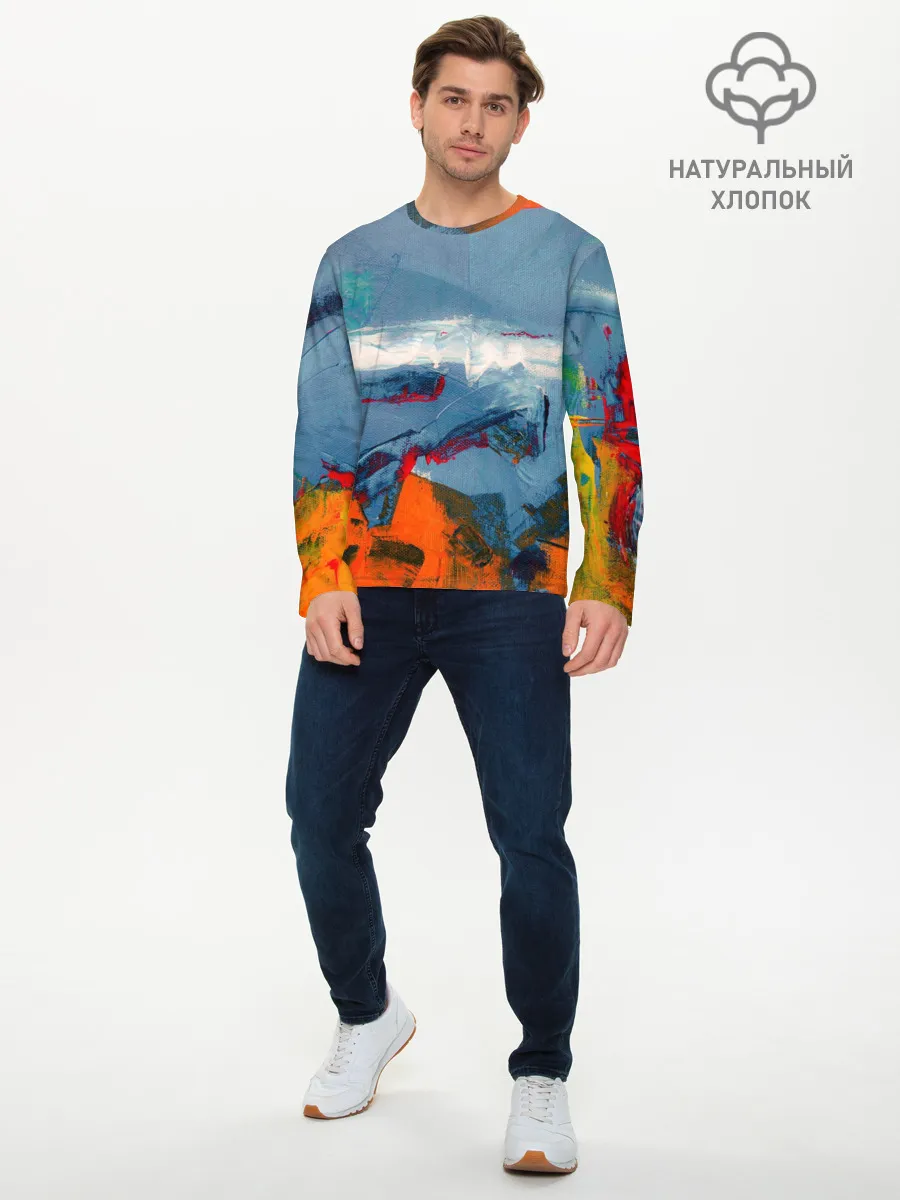 Мужской лонгслив базовый / Я художник