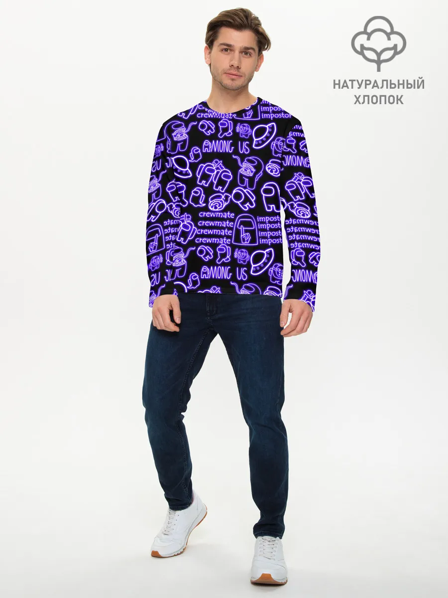 Мужской лонгслив базовый / AMONG US | NEON