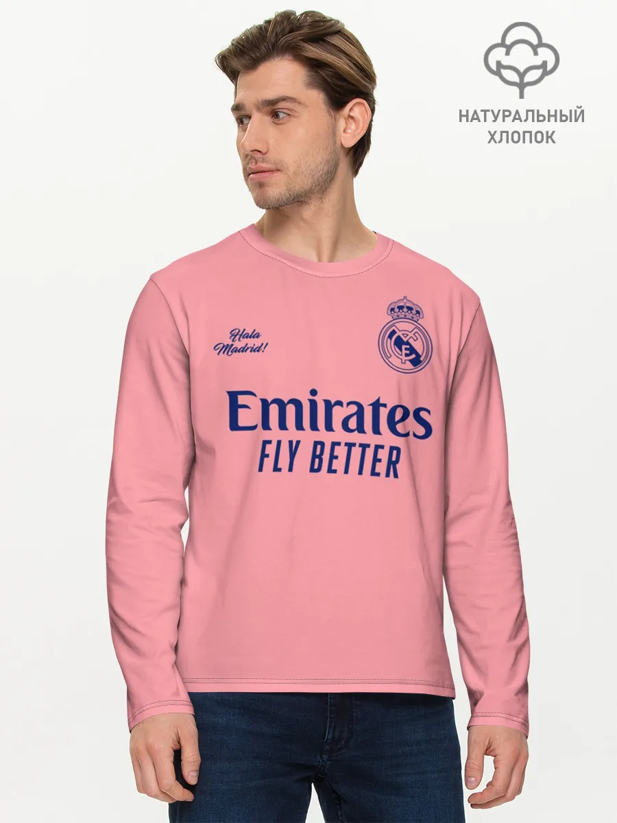 Мужской лонгслив базовый / REAL MADRID, выездная 20/21