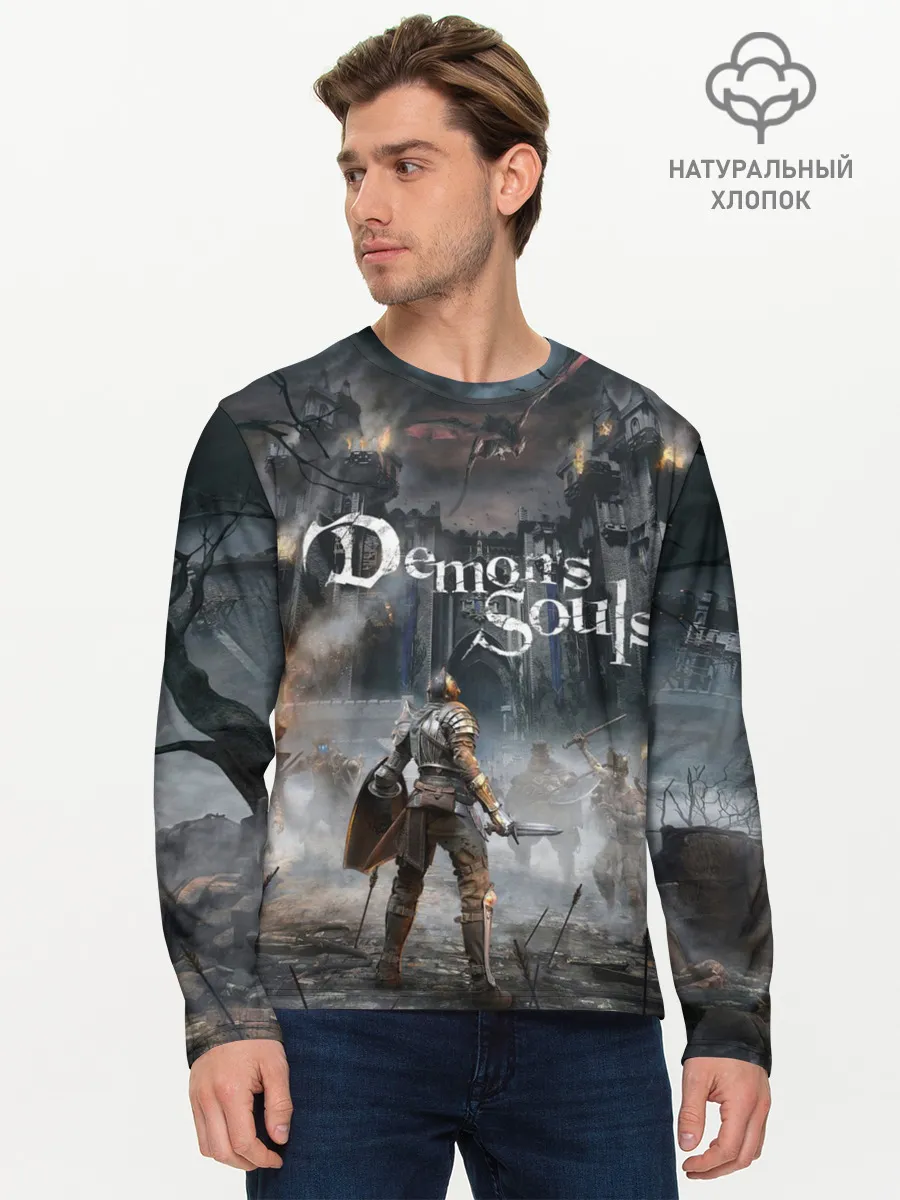 Мужской лонгслив базовый / Demons Souls