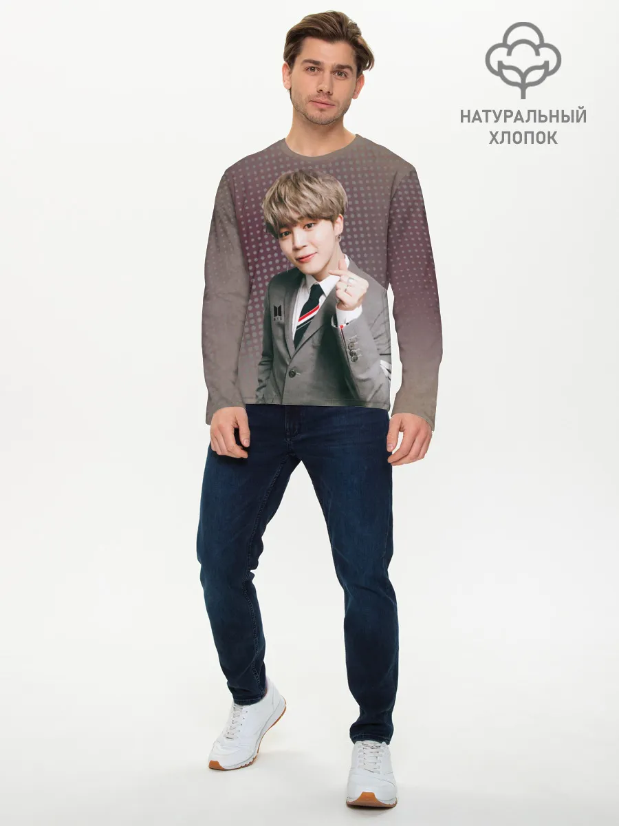 Мужской лонгслив базовый / BTS. Jimin
