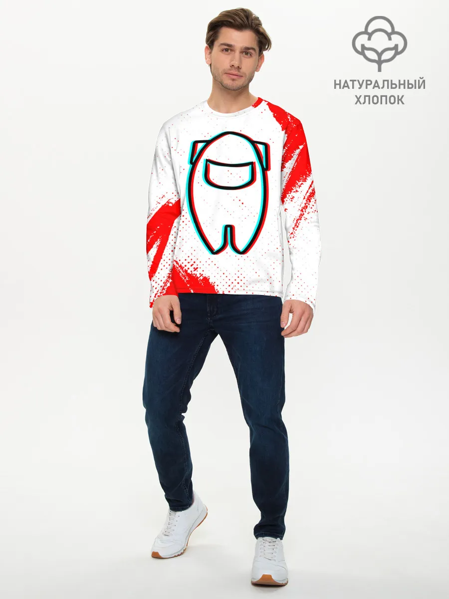 Мужской лонгслив базовый / AMONG US / АМОНГ АС