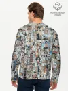 Мужской лонгслив базовый / MANGA PATTERN