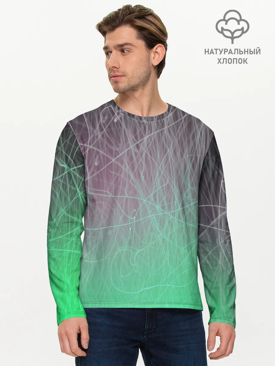 Мужской лонгслив базовый / Текстура