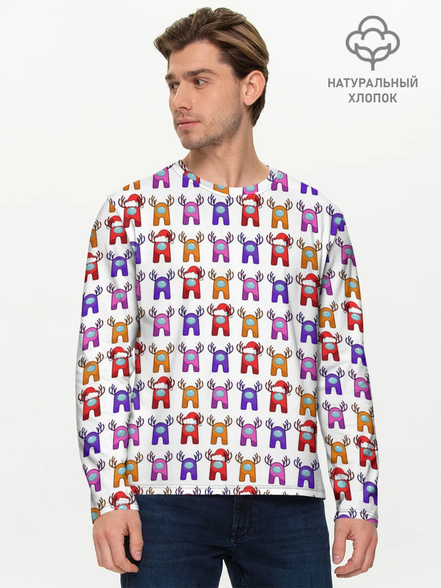 Мужской лонгслив базовый / Among Us