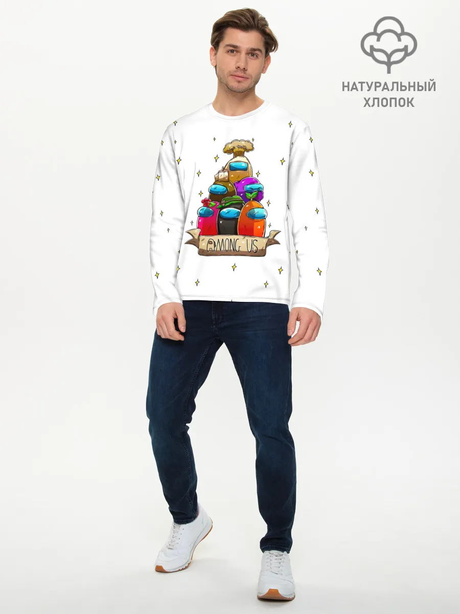 Мужской лонгслив базовый / Among Us