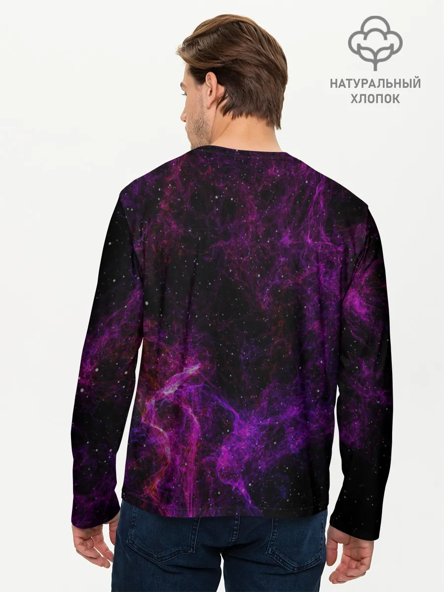 Мужской лонгслив базовый / Кот