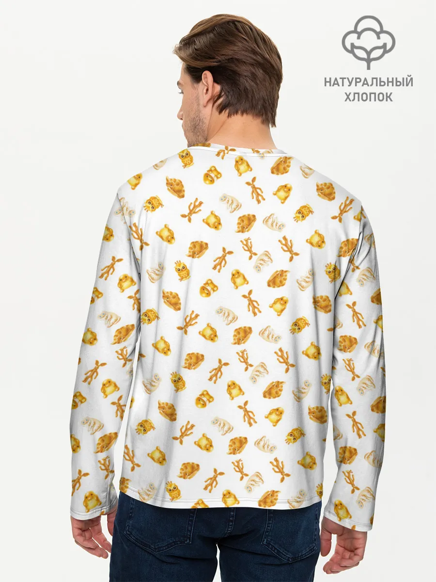 Мужской лонгслив базовый / Fwooper Cookie