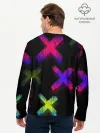 Мужской лонгслив базовый / Крестики