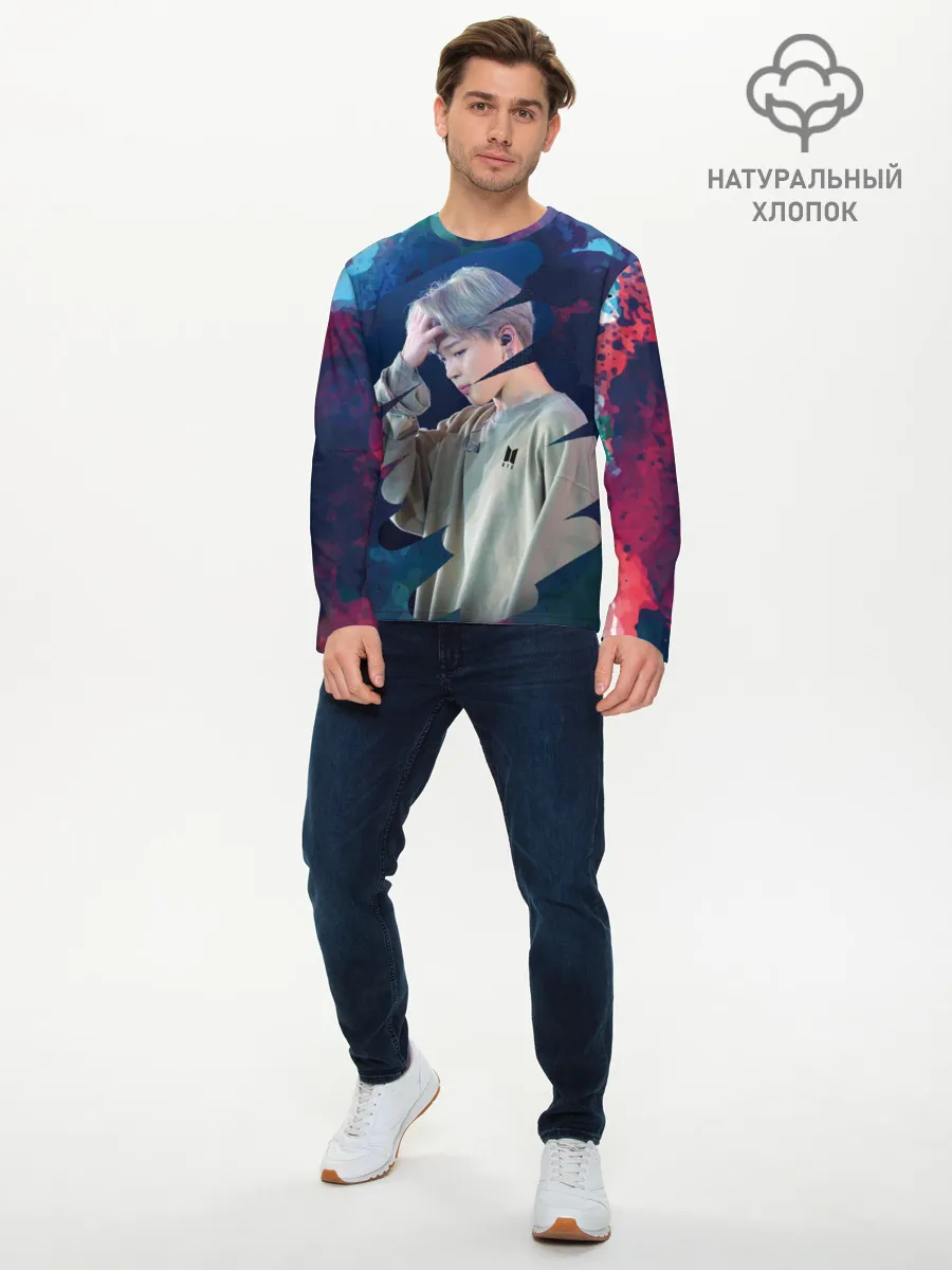 Мужской лонгслив базовый / BTS. Jimin