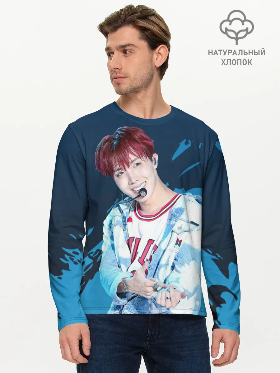Мужской лонгслив базовый / BTS