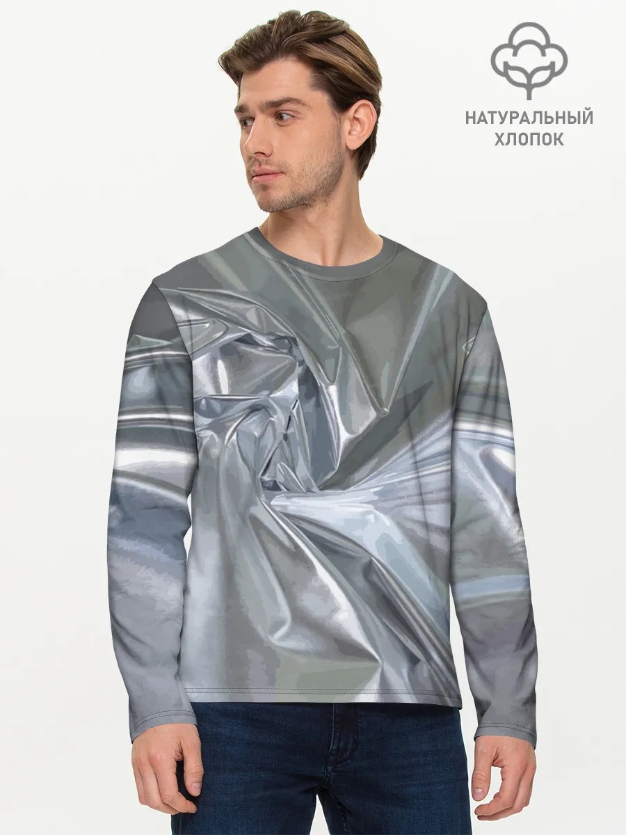 Мужской лонгслив базовый / Чарующая фольга