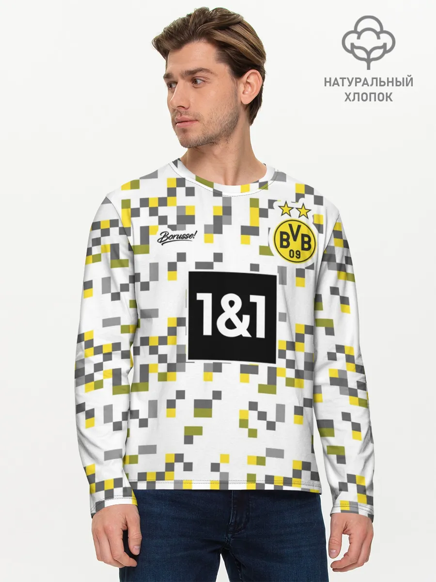 Мужской лонгслив базовый / BORUSSIA резервная сезон 20/21