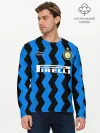 Мужской лонгслив базовый / INTER домашняя 20/21