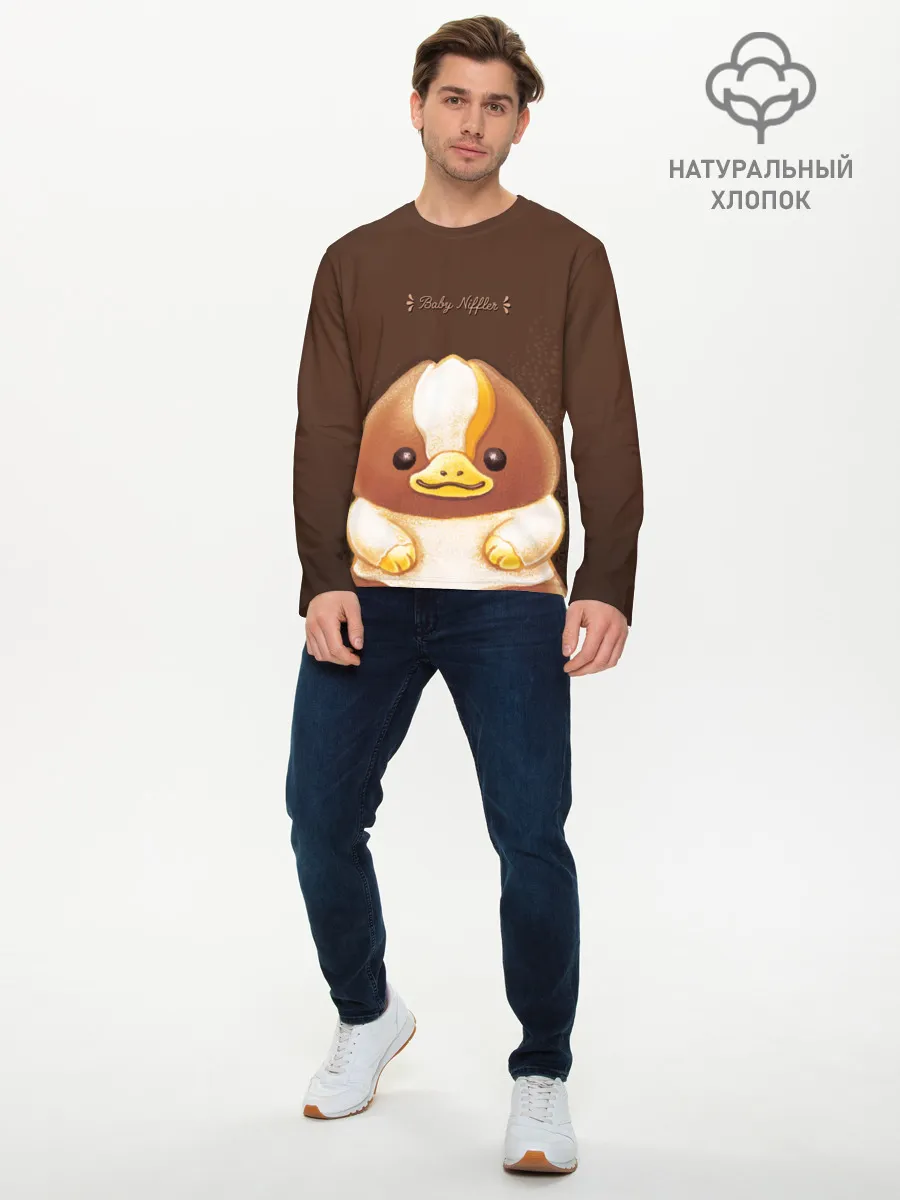 Мужской лонгслив базовый / Baby Chocolate Niffler
