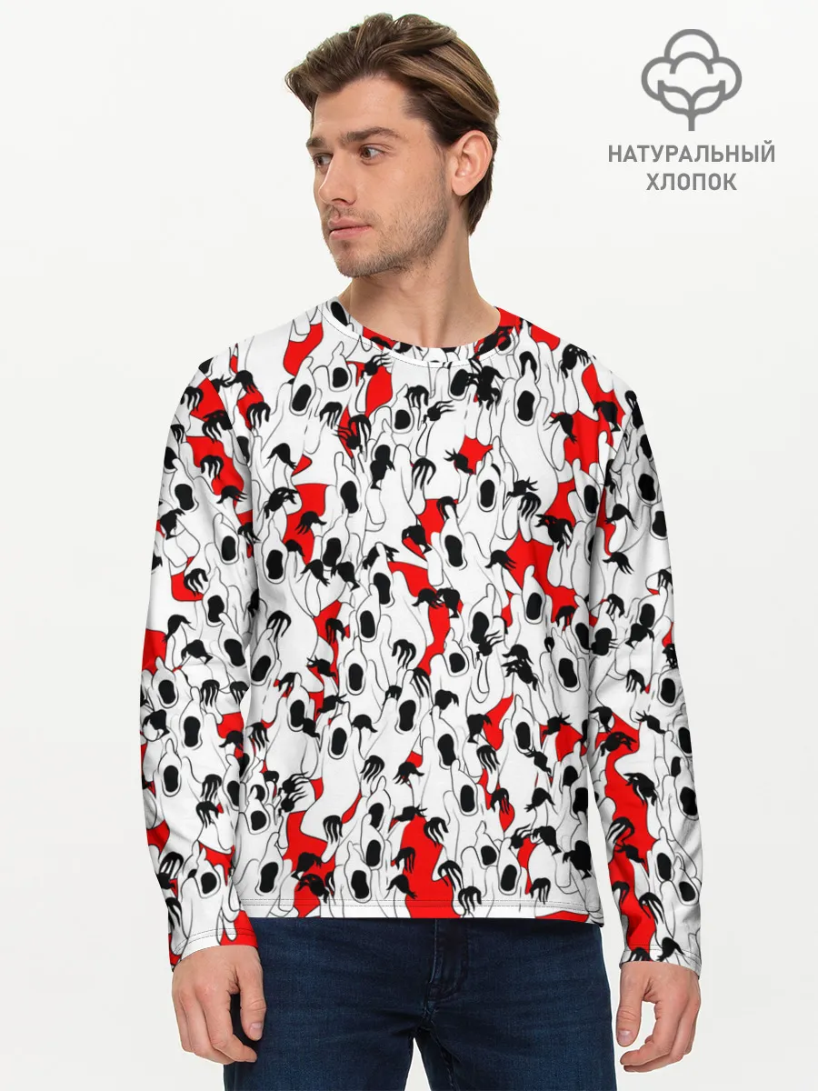 Мужской лонгслив базовый / Haunted Family