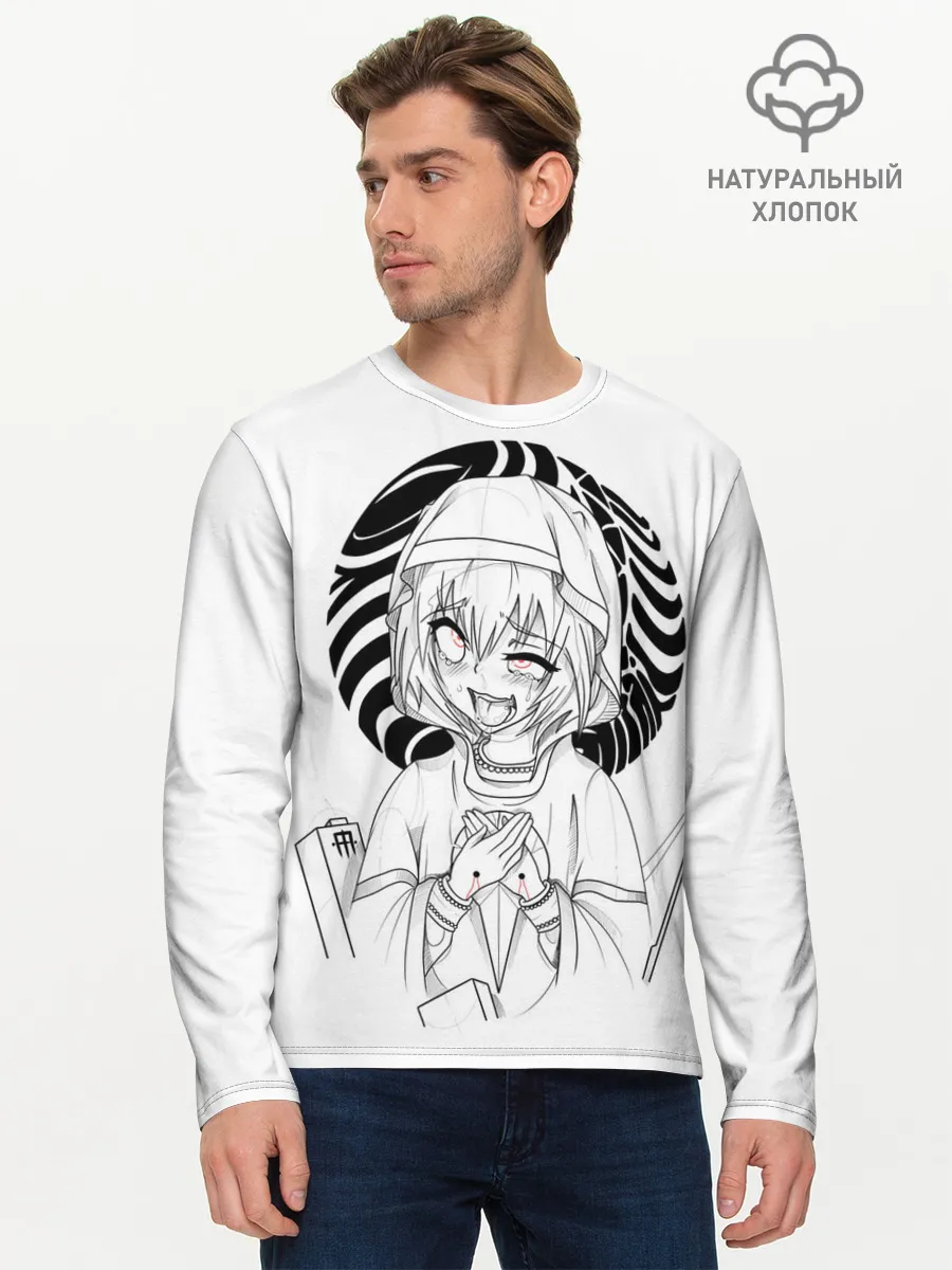 Мужской лонгслив базовый / Ahegao