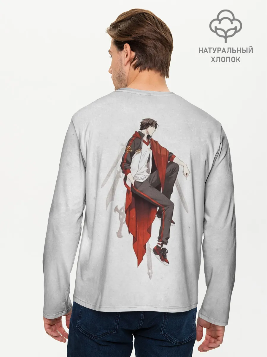 Мужской лонгслив базовый / Бог «Славы»