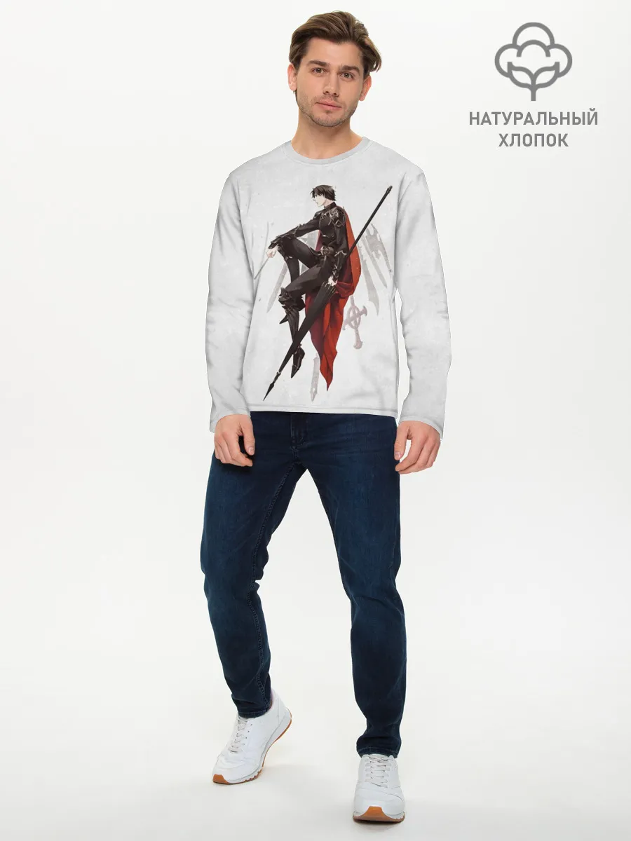 Мужской лонгслив базовый / Бог «Славы»