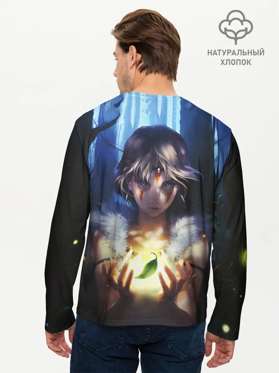 Мужской лонгслив базовый / Принцесса Мононоке