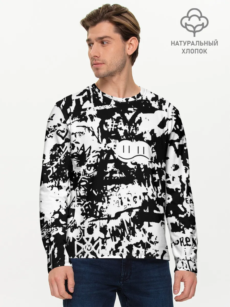 Мужской лонгслив базовый / Graffiti