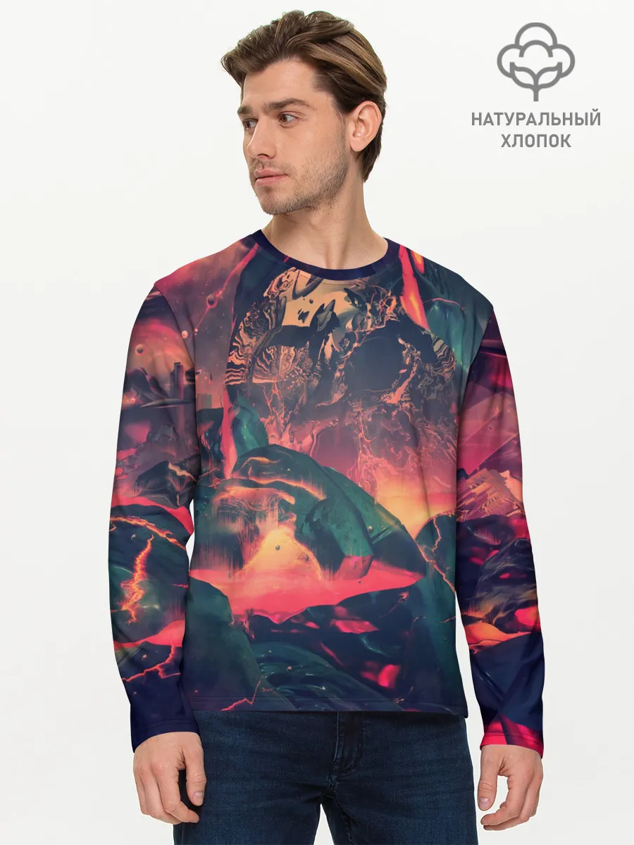 Мужской лонгслив базовый / Будущее