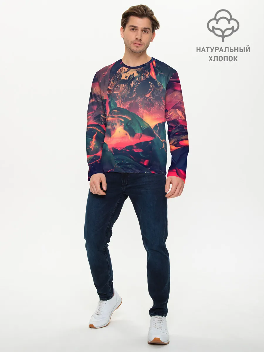 Мужской лонгслив базовый / Будущее