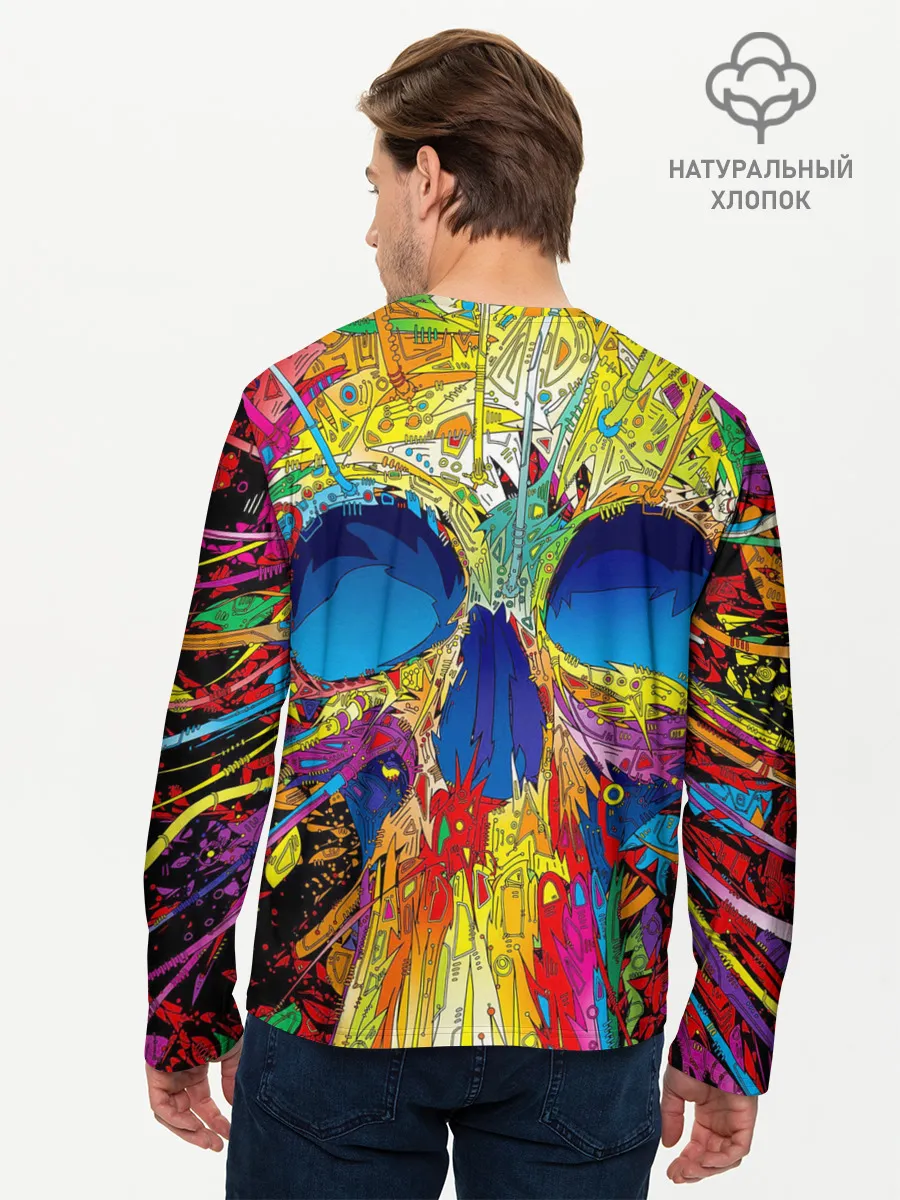 Мужской лонгслив базовый / Череп