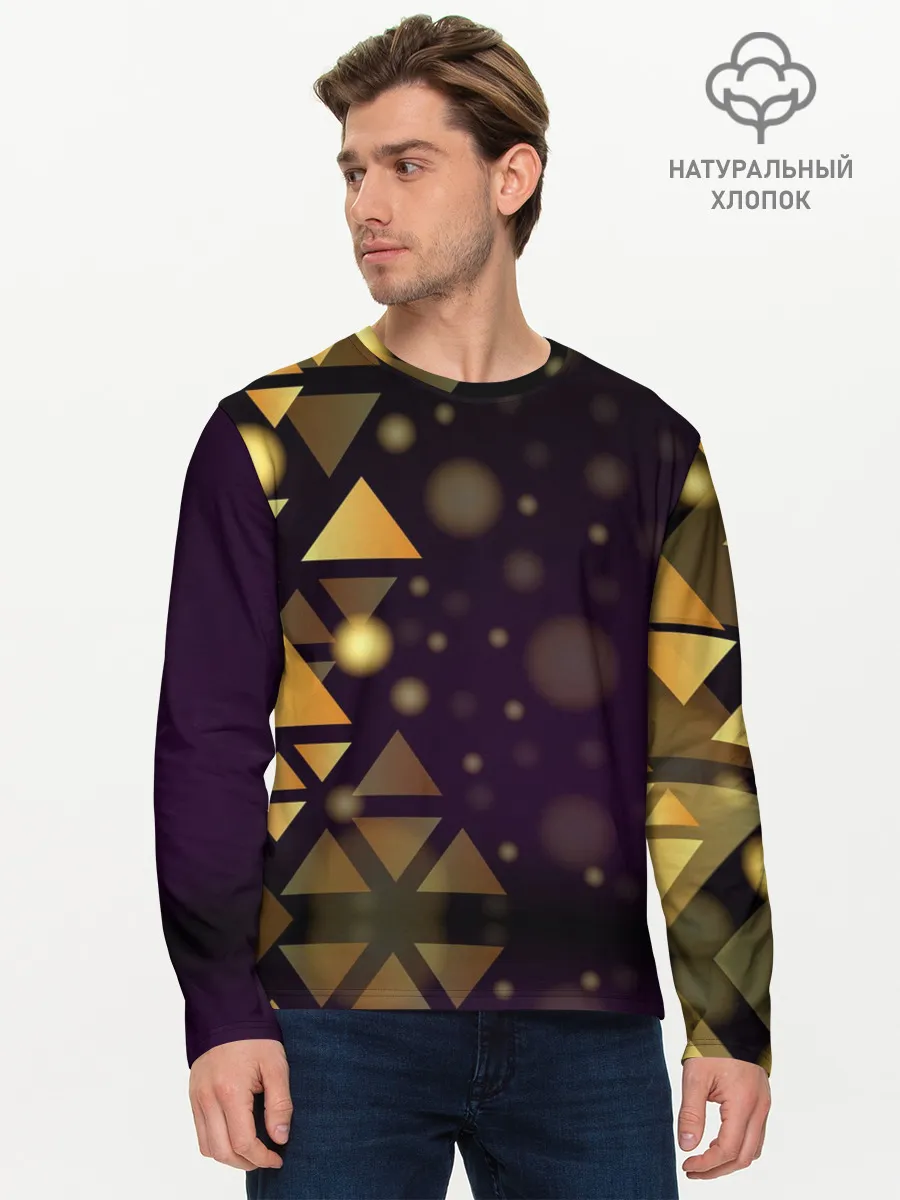 Мужской лонгслив базовый / Geometry