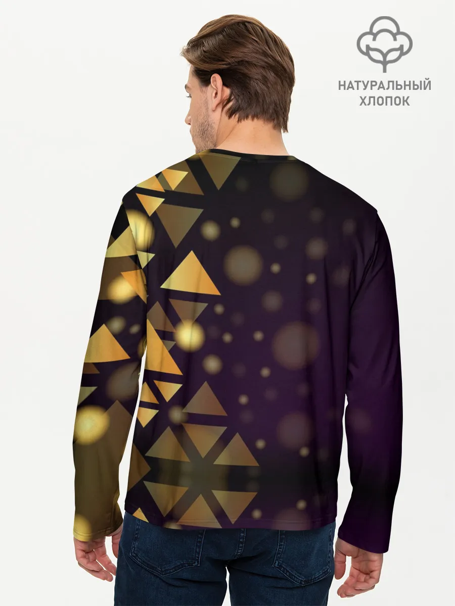 Мужской лонгслив базовый / Geometry