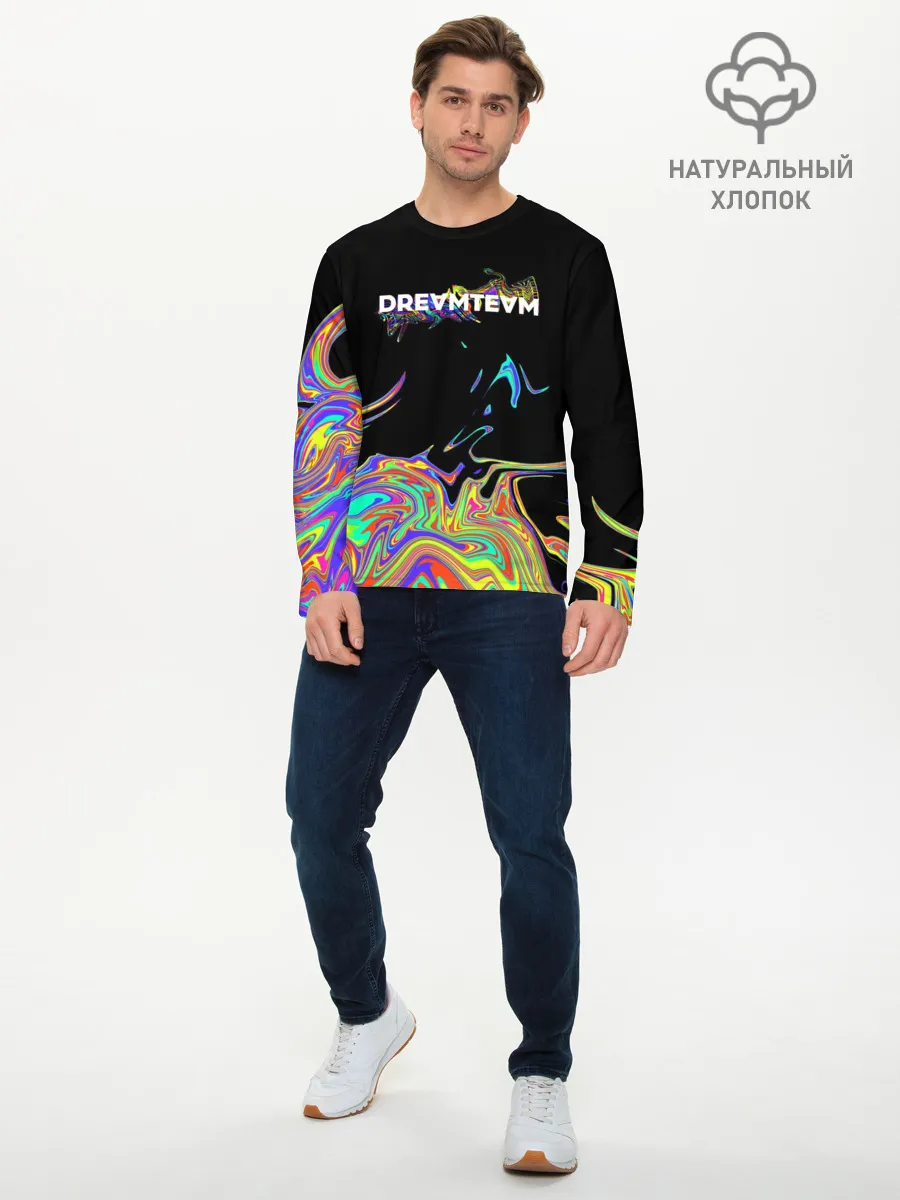 Мужской лонгслив базовый / Rainbow Dream Team