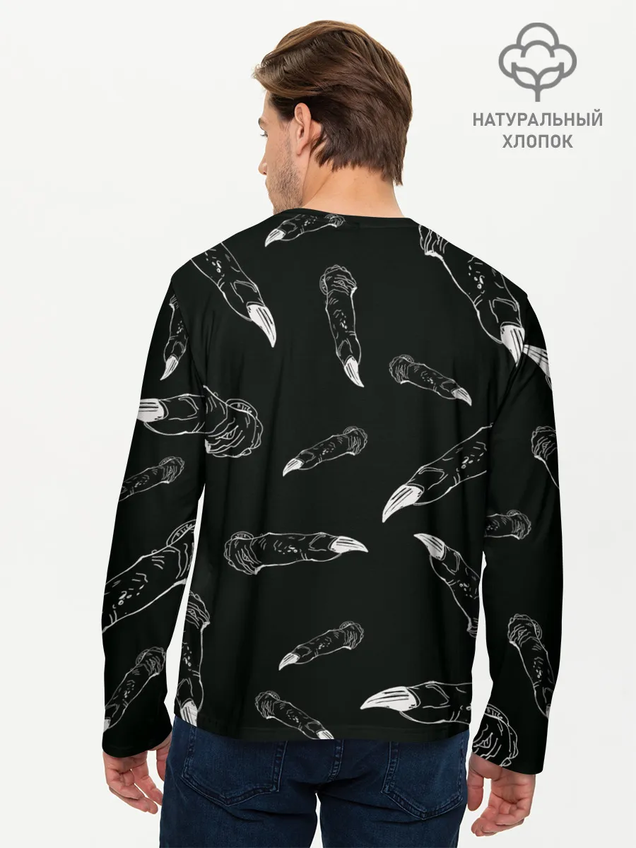 Мужской лонгслив базовый / Jujutsi Kaisen Sukuna - Пальцы