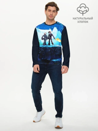 Мужской лонгслив базовый / Как приручить Дракона 3
