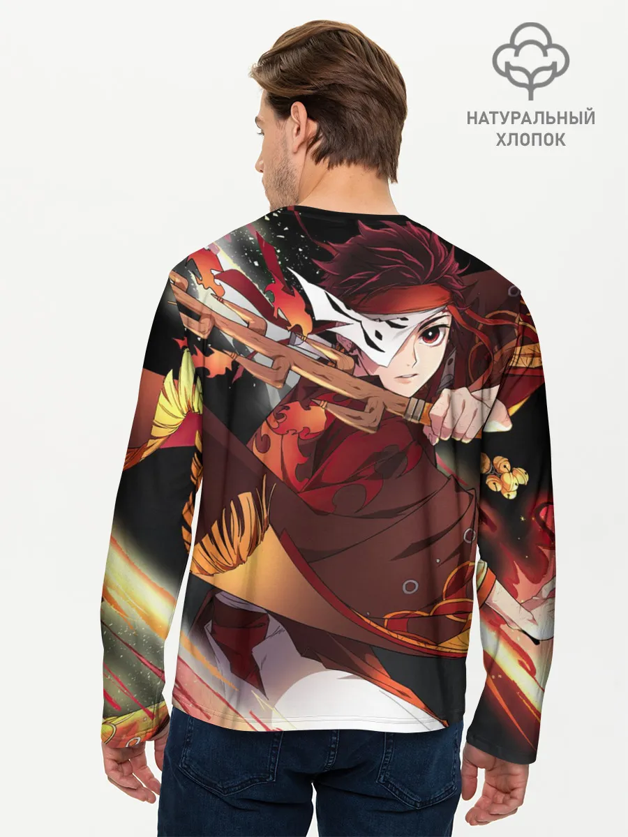 Мужской лонгслив базовый / КЛИНОК РАССЕКАЮЩИЙ ДЕМОНОВ