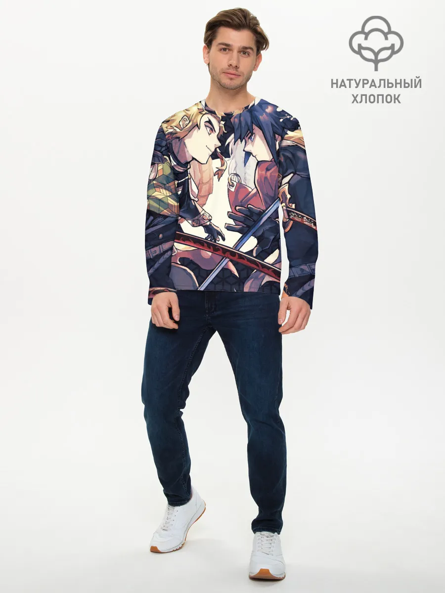 Мужской лонгслив базовый / Два Клинка