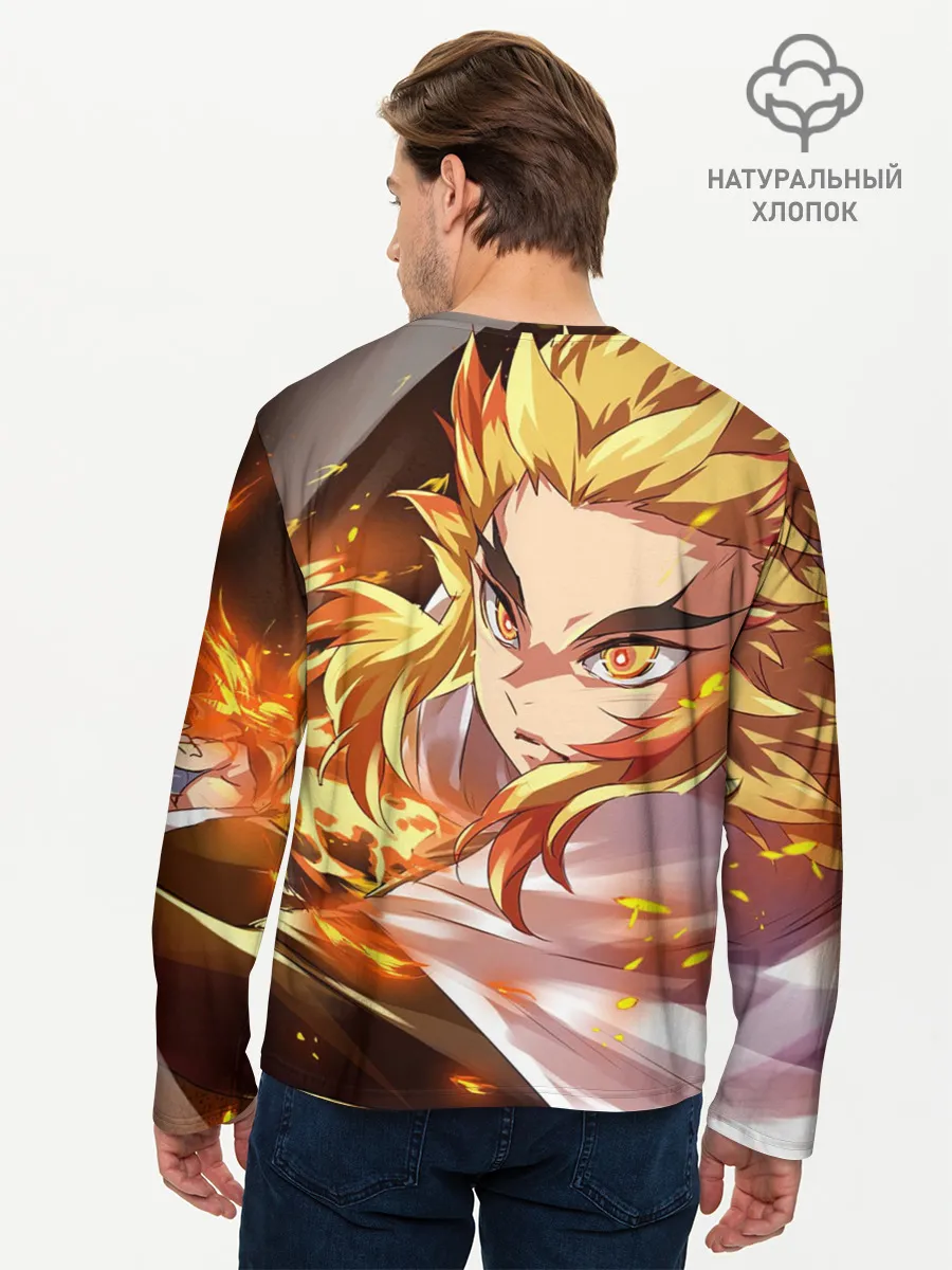 Мужской лонгслив базовый / Клинок Рассекающий Демонов