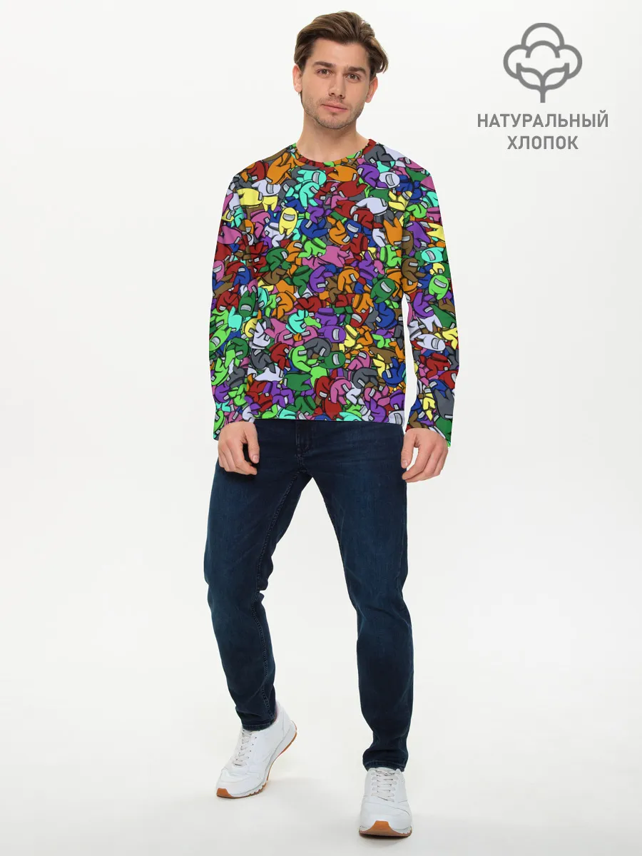 Мужской лонгслив базовый / Among Us Overload