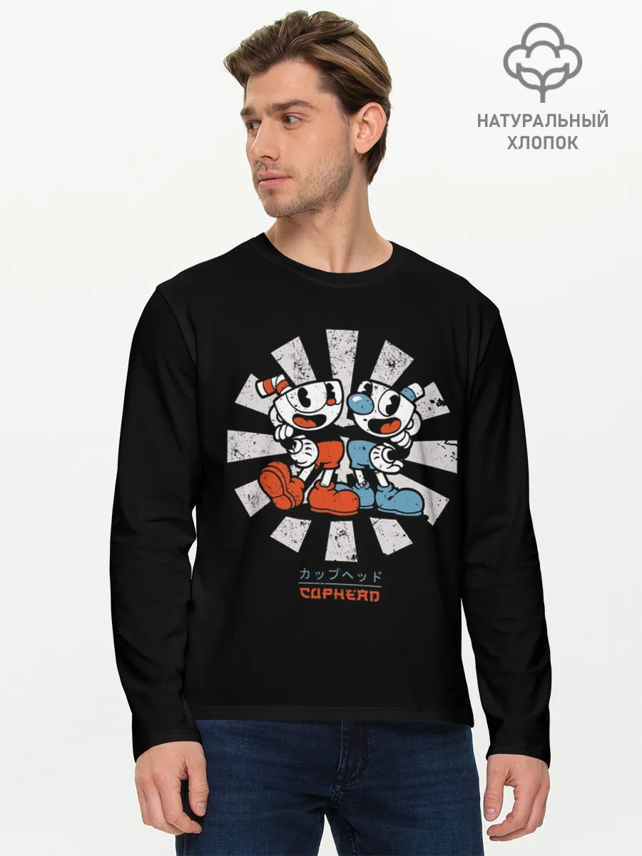 Мужской лонгслив базовый / CUPHEAD