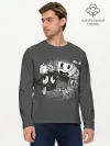 Мужской лонгслив базовый / CUPHEAD