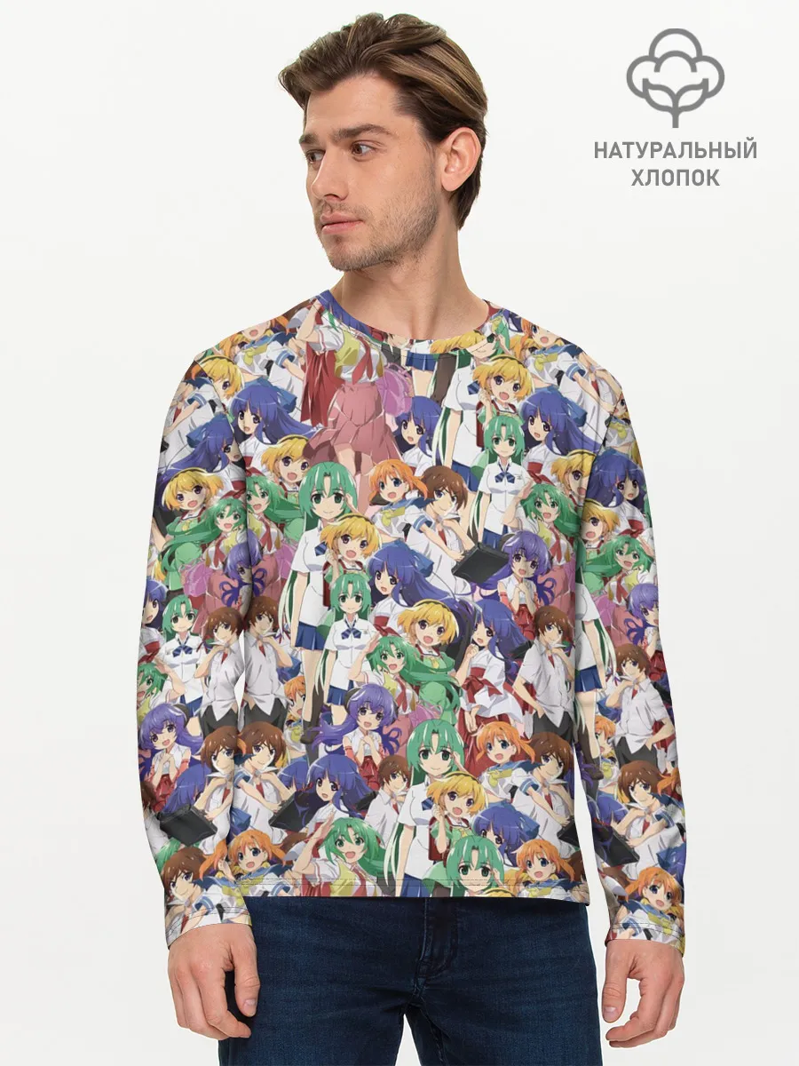 Мужской лонгслив базовый / Аниме Когда плачут цикады