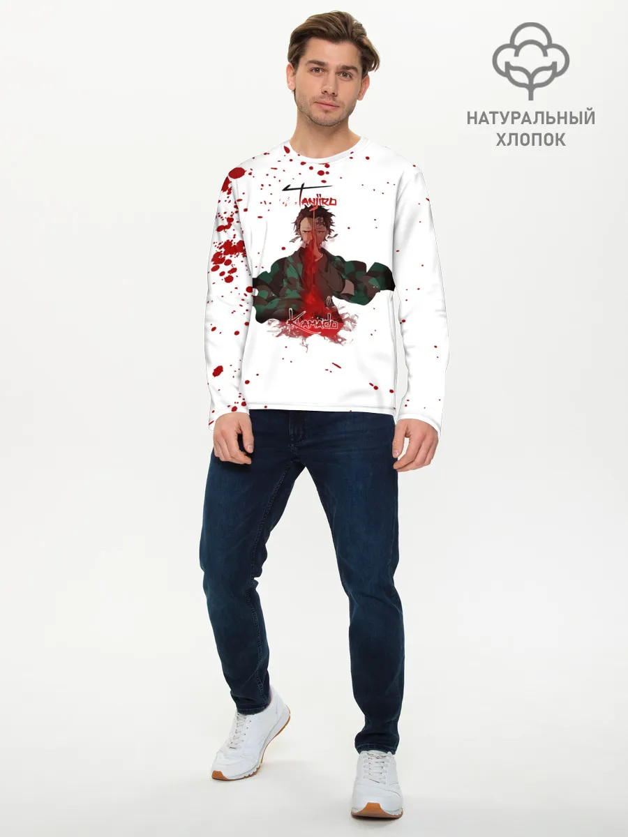 Мужской лонгслив базовый / Tanjirou Kamado Kimetsu no Yaiba