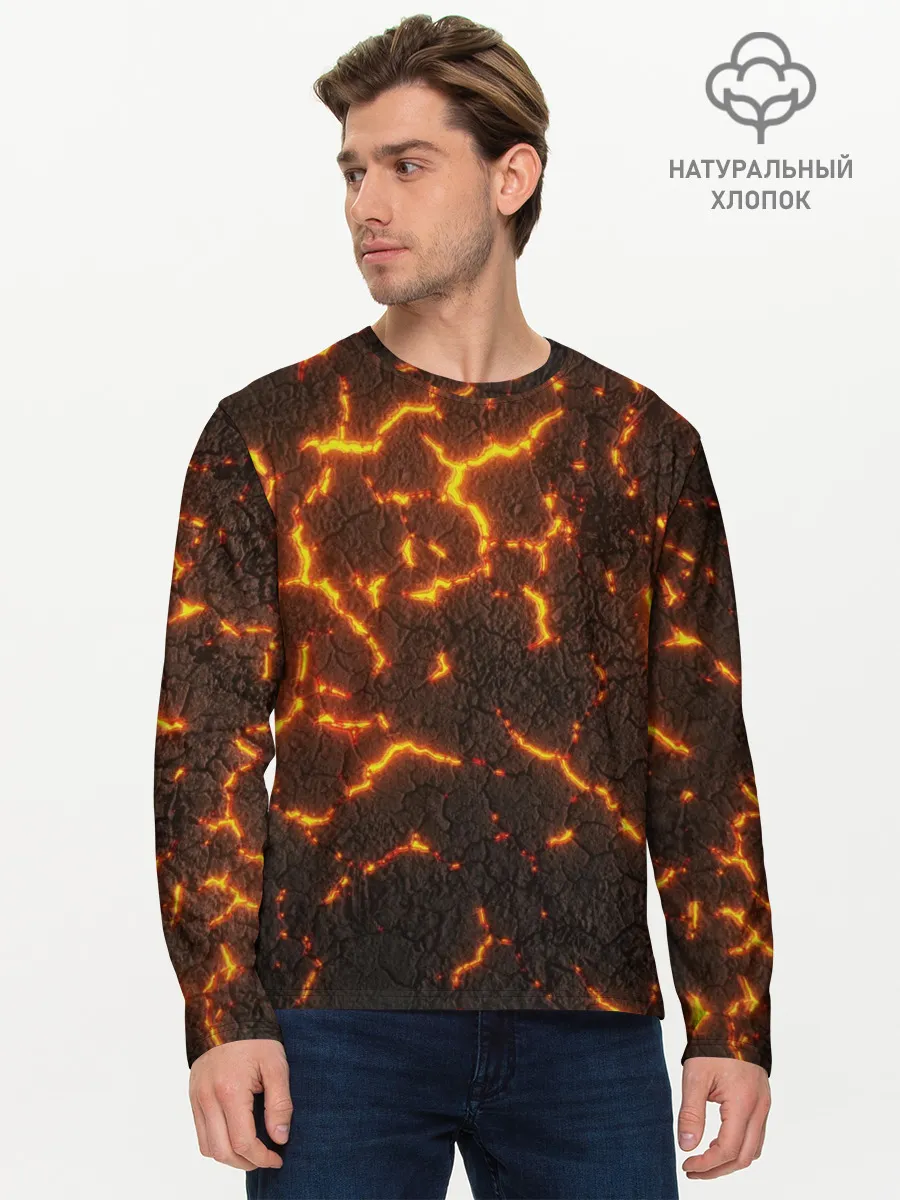 Мужской лонгслив базовый / Помпеи 3D