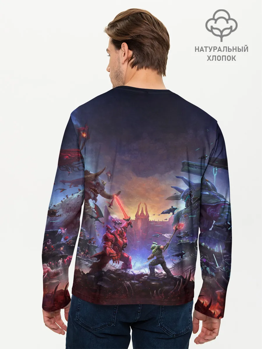 Мужской лонгслив базовый / DOOM Eternal: The Ancient Gods