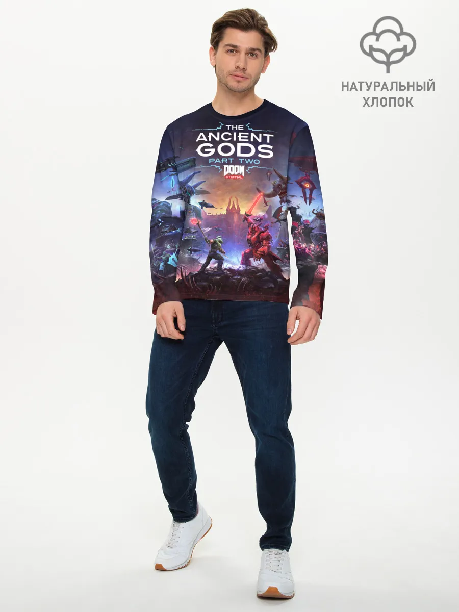 Мужской лонгслив базовый / DOOM Eternal: The Ancient Gods