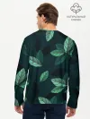 Мужской лонгслив базовый / Текстура Листья