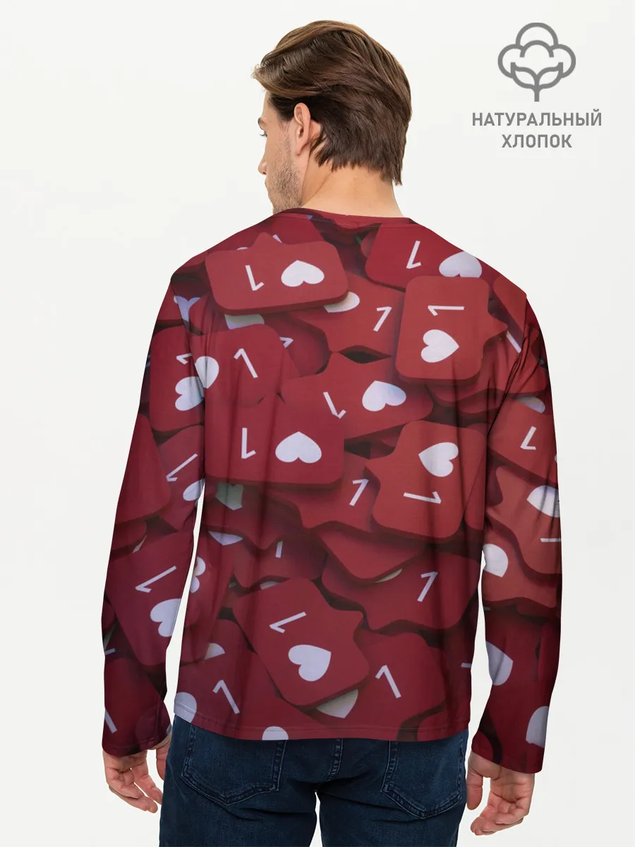 Мужской лонгслив базовый / Like 3D/Лайк