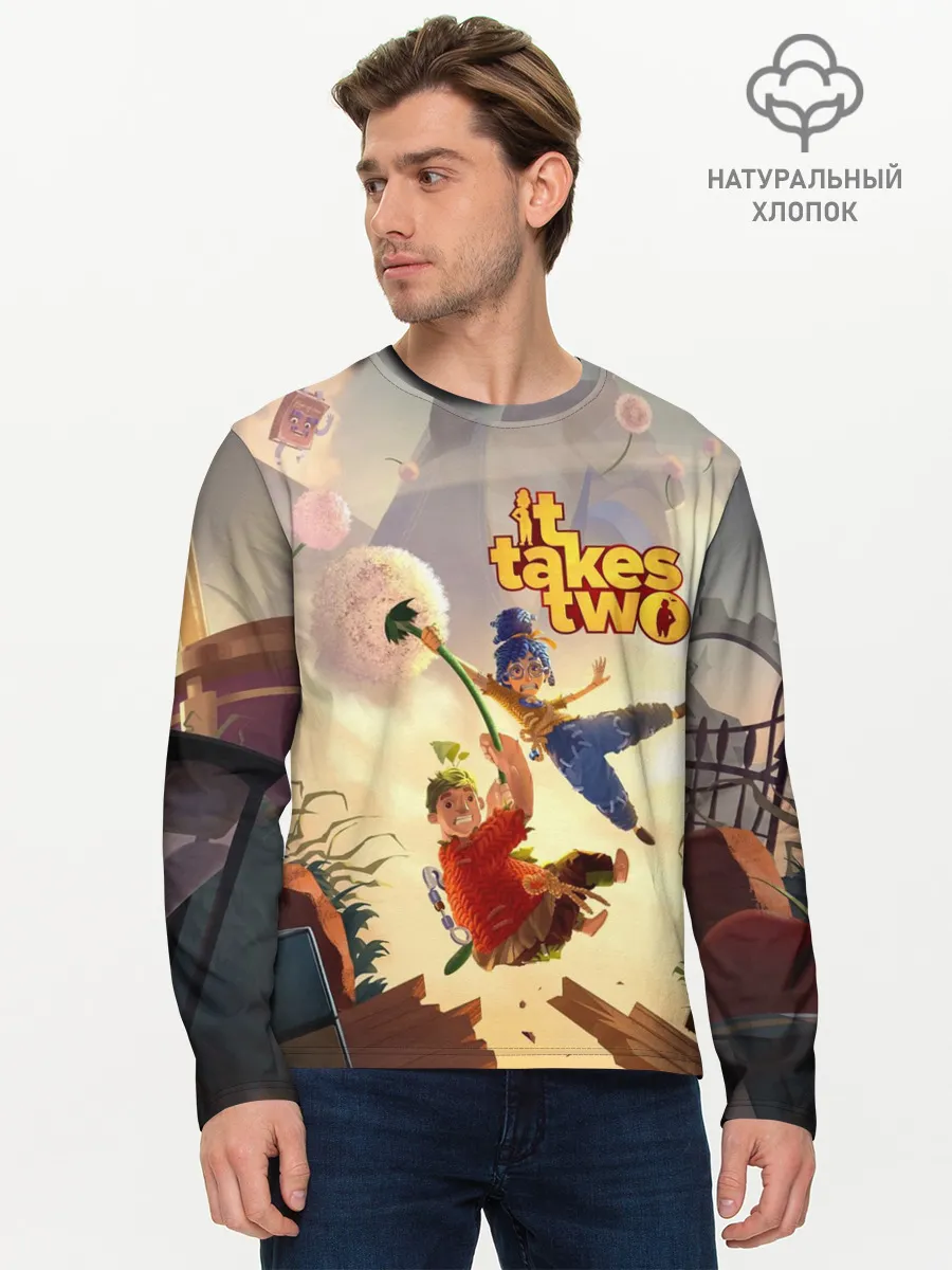 Мужской лонгслив базовый / It Takes Two